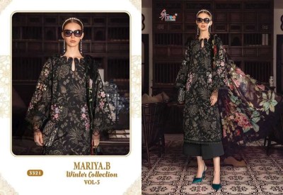 Maria B winter collection vol 5 presenting heavy pashmina  print with exclusive embroidery patch work salwar suit catlog at wholesale price pakistani suit catalogs