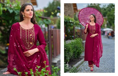 Maria vol 4 by Lily and lali heavy handwork designer kurti pant and dupatta catalogue at low rate readymade suit catalogs