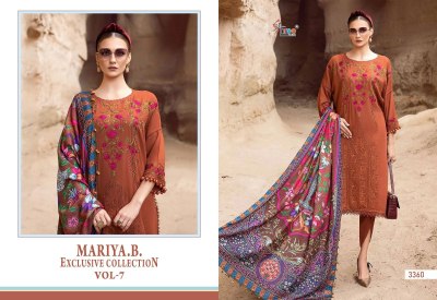 MariaB present Exclusive collection vol 7 pure rayon cotton with self embroidered unstitched suit material at wholesale price salwar kameez catalogs