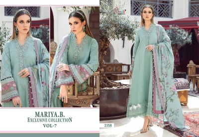 MariaB present Exclusive collection vol 7 pure rayon cotton with self embroidered unstitched suit material at wholesale price salwar kameez catalogs