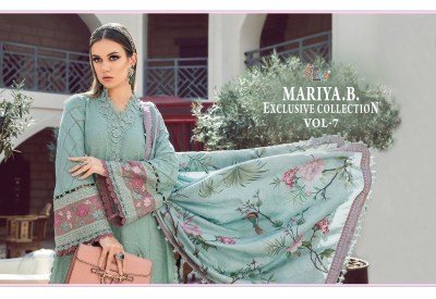 MariaB present Exclusive collection vol 7 pure rayon cotton with self embroidered unstitched suit material at wholesale price salwar kameez catalogs