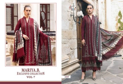 MariaB present Exclusive collection vol 7 pure rayon cotton with self embroidered unstitched suit material at wholesale price salwar kameez catalogs