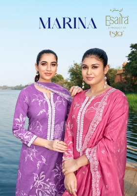 Marina by Esaira Digital Printed Cotton unstitched suit catalogue with low rate Amavi