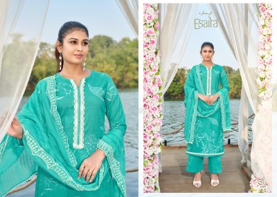 Marina by Esaira Digital Printed Cotton unstitched suit catalogue with low rate dress material catalogs