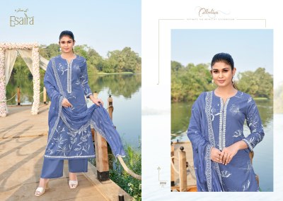 Marina by Esaira Digital Printed Cotton unstitched suit catalogue with low rate dress material catalogs