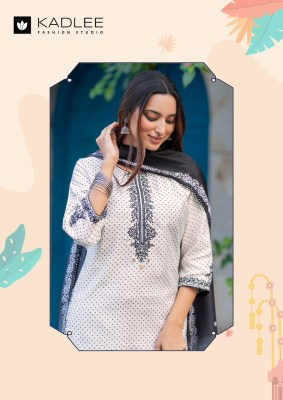 Marina by Kadlee Handwork embroidered top bottom and dupatta catalogue at wholesaler readymade suit catalogs