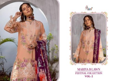 Mariya B by Lawn festival collection vol 2 pure lawn cotton Pakistani suit catalogue pakistani suit catalogs