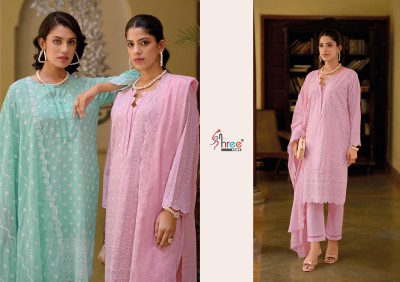Mariya B vol 2 by Shree fab pure lawn cotton schiffli work unstitched dress material catalogue at affordable rate salwar kameez catalogs
