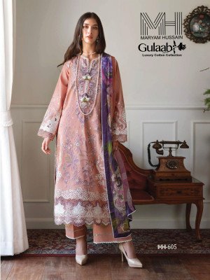 Maryam Hussain Gulaab Vol-6 Karachi Style Pure Cotton Dress Material Collection dress material catalogs