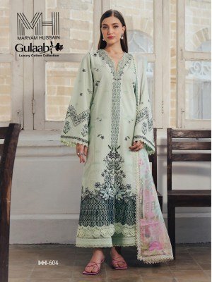 Maryam Hussain Gulaab Vol-6 Karachi Style Pure Cotton Dress Material Collection dress material catalogs