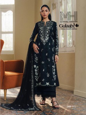 Maryam Hussain Gulaab Vol-6 Karachi Style Pure Cotton Dress Material Collection dress material catalogs