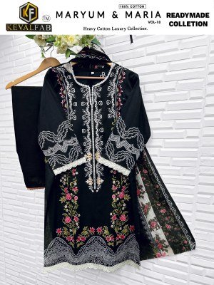 Maryum And Maria Vol 18 by Keval Fab Heavy Cotton Print Luxury Readymade Collection Wholesale Ethnic Suits readymade suit catalogs