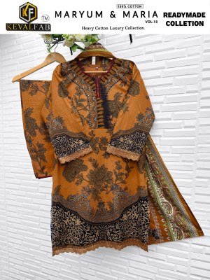 Maryum And Maria Vol 18 by Keval Fab Heavy Cotton Print Luxury Readymade Collection Wholesale Ethnic Suits readymade suit catalogs