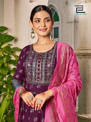 Masakali 3 present Long Gown with Dupatta concept and  Multi Color Combination Print and Embroidery Work gown catalogs