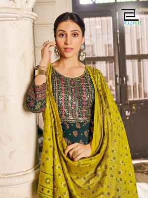 Masakali 3 present Long Gown with Dupatta concept and  Multi Color Combination Print and Embroidery Work gown catalogs