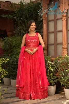 Masakali Vol 31000 present Designer pure georgette Gown catalogue at wholesale price gown catalogs