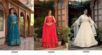 Masakali Vol 31000 present Designer pure georgette Gown catalogue at wholesale price gown catalogs
