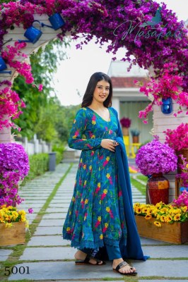 Masakali vol 05 luanch flower printed fancy anarkali suit catalogue fancy Anarkali suit catalogs