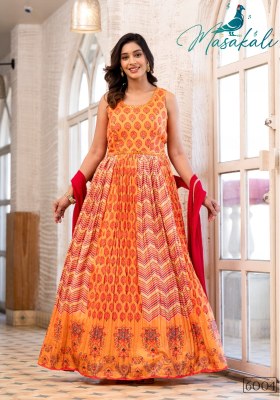 Masakali vol 6 present new handwork and real mirror work designer gown catalogue at affordable price Amavi