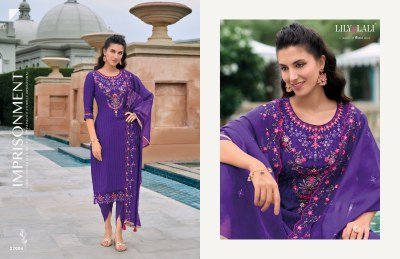 Masoom by Lily and lali embroidered handwork readymade suit catalogue at low rate readymade suit catalogs