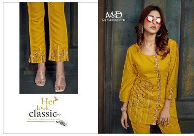 Mayami Designer Cord sets vol 2 top pants set catalogue  kurtis catalogs
