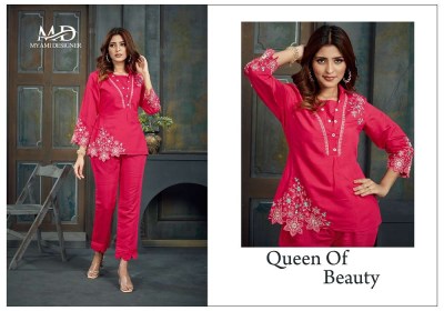 Mayami Designer Cord sets vol 2 top pants set catalogue  kurtis catalogs