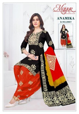 Mayur Anamika Vol 2 Pure Cotton Unstitched Dress Material Set  Printed Top  Bottom And  Dupatta Wholesale dress material catalogs