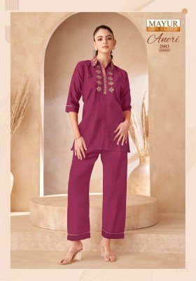 Mayur Aneri Vol 2 Premium  Vertican Silk With Heavy cord set  best collection wholesale rate co ord set catalogs