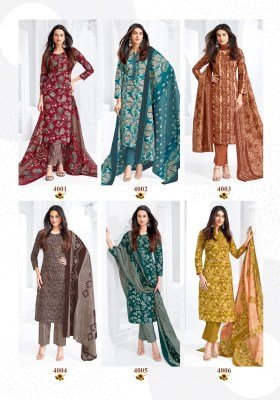 Mayur Bulbul Vol 4 Pure Cotton Printed Kurti Pant with Dupatta 10 Piece Set Catalog Wholesale kurti pant with dupatta Catalogs