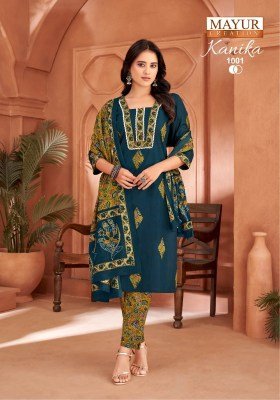 Mayur Creation Kanika Vol 1 Fully Stitched Pure Cotton Print Top And Fancy Pant Set Wholesale kurtis catalogs