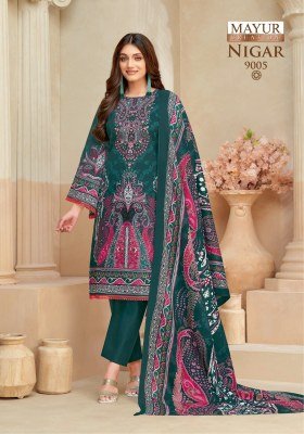 Mayur Creation Nigar Vol 9 Karachi Style Cotton Dress Material Ethnic Printed Fabric Bulk Wholesale dress material catalogs