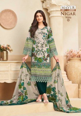 Mayur Creation Nigar Vol 9 Karachi Style Cotton Dress Material Ethnic Printed Fabric Bulk Wholesale dress material catalogs