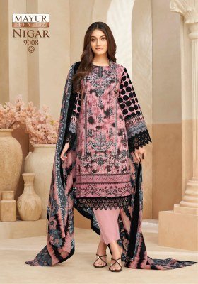 Mayur Creation Nigar Vol 9 Karachi Style Cotton Dress Material Ethnic Printed Fabric Bulk Wholesale dress material catalogs