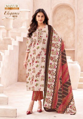 Mayur Elegance Vol 8 Pure Cotton Printed Kurti Pant Set with Dupatta And Neck Embroidery Wholesale kurti pant with dupatta Catalogs