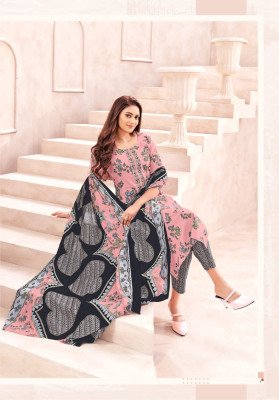 Mayur Elegance Vol 8 Pure Cotton Printed Kurti Pant Set with Dupatta And Neck Embroidery Wholesale kurti pant with dupatta Catalogs