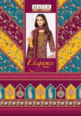 Mayur Elegance Vol-9 Pure Cotton Printed Kurti Pant with Dupatta kurti pant with dupatta Catalogs