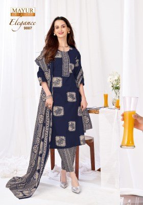 Mayur Elegance Vol-9 Pure Cotton Printed Kurti Pant with Dupatta kurti pant with dupatta Catalogs