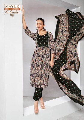Mayur Gulmohar Vol 9 Pure Cotton Printed Unstitched Dress Material Set Top  Bottom And  Dupatta Wholesale dress material catalogs