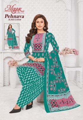 Mayur Pehnava Vol 11  pure cotton patiyala catalogue pcs wholesale rate  dress material catalogs