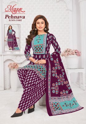 Mayur Pehnava Vol 11  pure cotton patiyala catalogue pcs wholesale rate  dress material catalogs