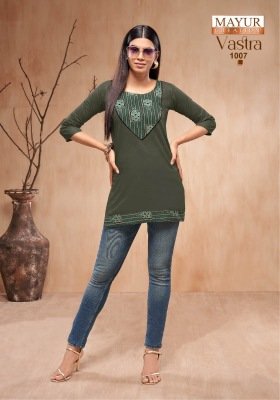 Mayur Vastra Vol 1  Perfect Poplin Cotton Short Fancy Top for Every Occasion Wholesale kurtis catalogs