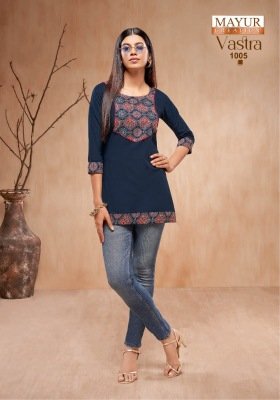 Mayur Vastra Vol 1  Perfect Poplin Cotton Short Fancy Top for Every Occasion Wholesale kurtis catalogs