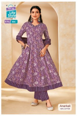 Mcm Anarkali Vol 8 Heavy Cotton Printed Anarkali Kurti with Hand Work Pant And Dupatta Wholesale kurti pant with dupatta Catalogs