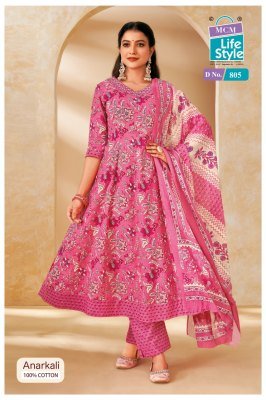 Mcm Anarkali Vol 8 Heavy Cotton Printed Anarkali Kurti with Hand Work Pant And Dupatta Wholesale kurti pant with dupatta Catalogs