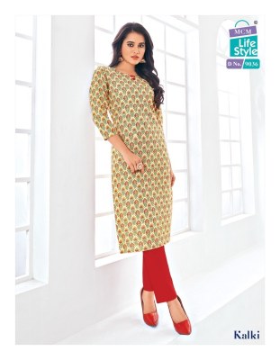 Mcm Kalki Vol 4 heavy cotton printed kurti catalog at wholesale price kurtis catalogs
