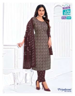 Mcm Priyalaxmi Vol 35 Kurti Pant With Pure Malmal Cotton Dupatta Wholesale  kurtis catalogs