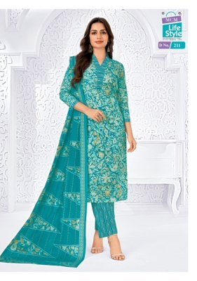 Mcm Saanvi Vol 2 Pure Cotton Unstitched Dress Material  Printed Top  Bottom And Dupatta Wholesale dress material catalogs