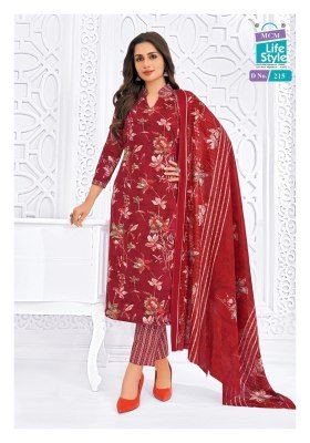 Mcm Saanvi Vol 2 Pure Cotton Unstitched Dress Material  Printed Top  Bottom And Dupatta Wholesale dress material catalogs