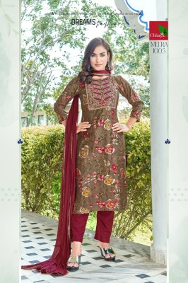 Meera by Chhaya heavy modal printed readymade suit catalogue at affordable rate readymade suit catalogs