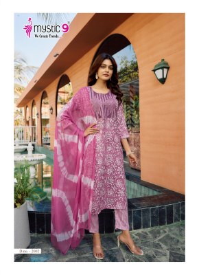 Meera vol 2 by Mystic 9 Premium quality capsule printed kurti pant dupatta catalogue readymade suit catalogs
